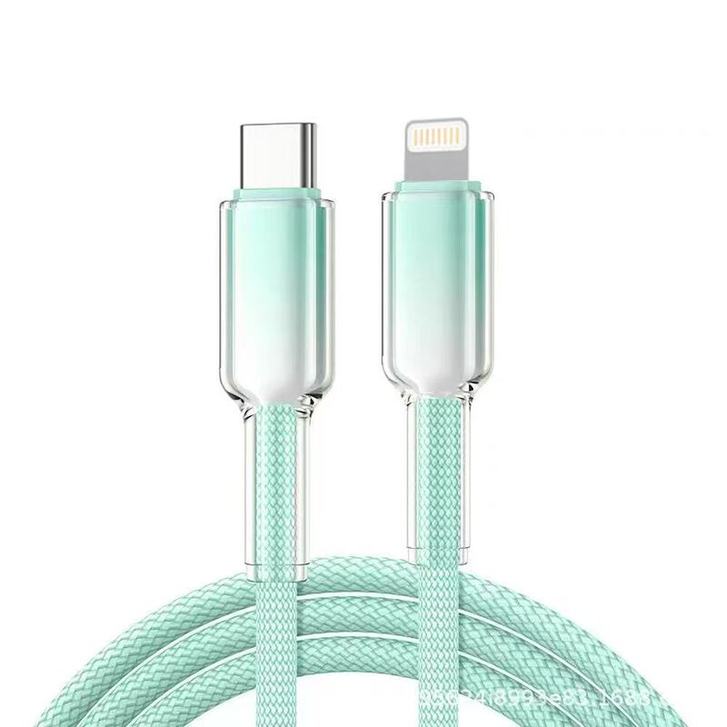 冰晶渐变65w超级快充数据线pd27w适用安卓华为typec苹果充电线|undefined