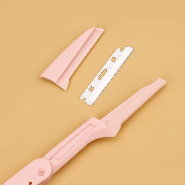 Safety Folding Eyebrow Knife Eyebrow Scratch Knife Female Anti-scratch Beginner suit Beauty Makeup Tool Replaceable Blade