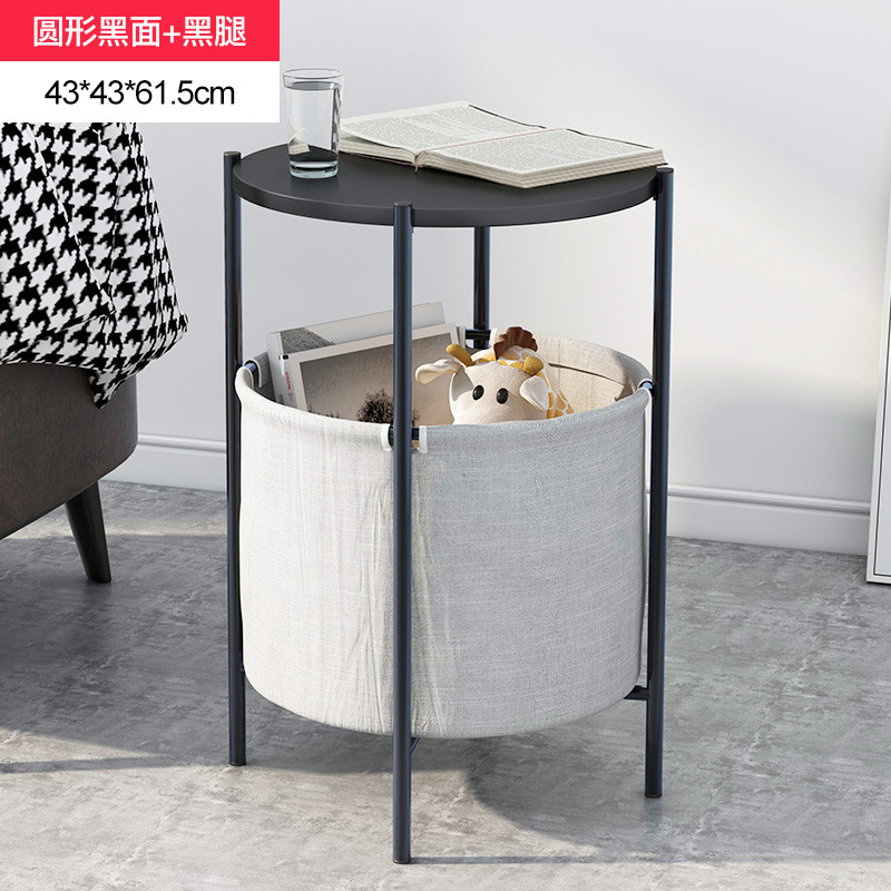 Mesa auxiliar simple moderna creativa pequeña mesa redonda mesa cuadrada mesa de té simple sala de estar dormitorio hogar nórdico sofá lado gabinete