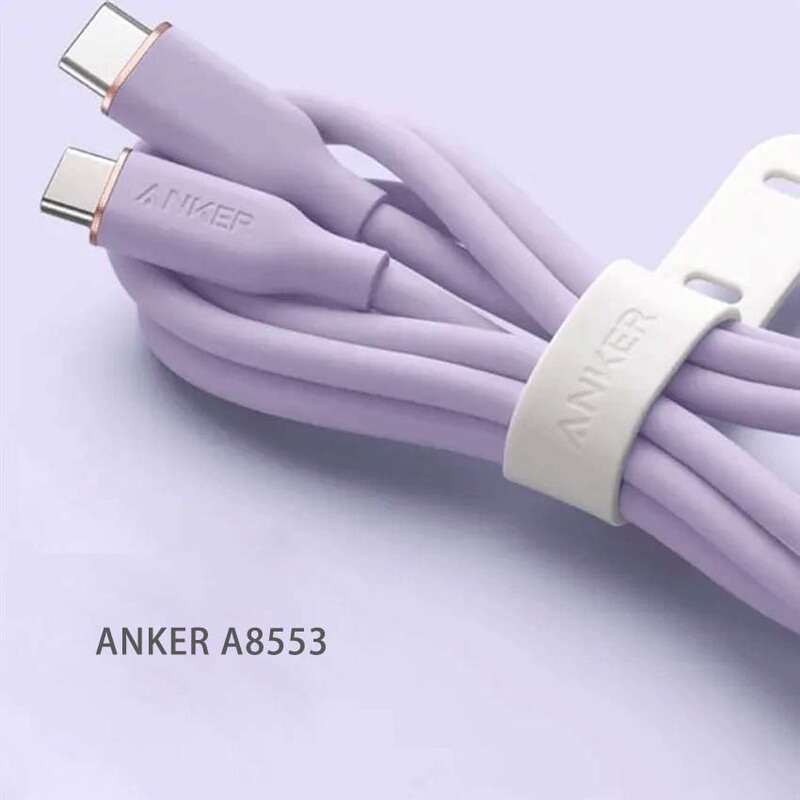 Anker Anker Silicone Skin-Friendly 5A Android Data Cable 100W Dual type-C Laptop Phone PD Fast Charging Line
