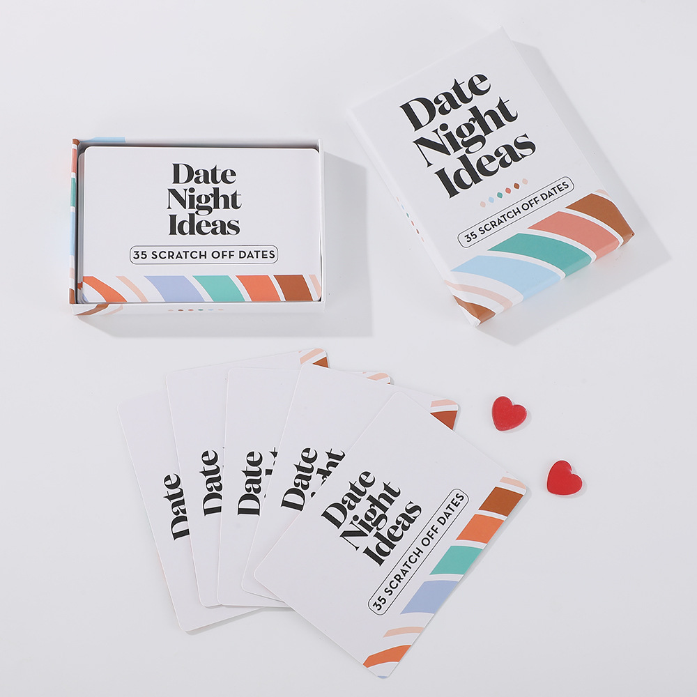 Cross-Border English Night Ideas Scratch-Off Couple Date Card Board Game_voghion.com