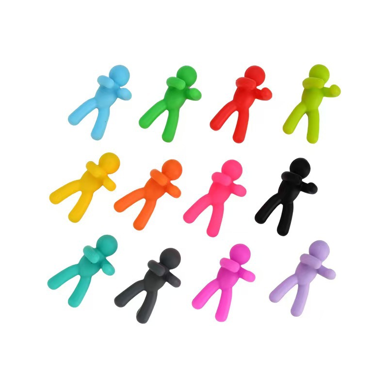 Silicone Wine Glass Clip Drink Cup Label Humanoid Marker Hotel Party Supplies
