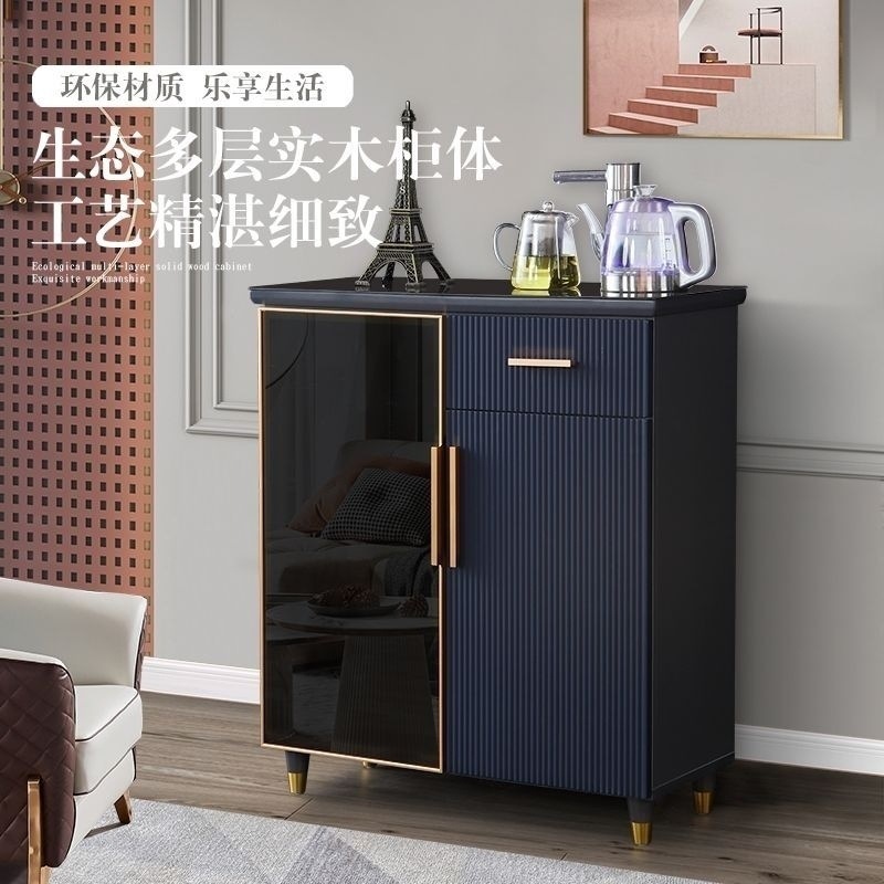 Nuevo modelo moderno de lujo ligero de madera sólida cabinet de bar de té de alta gama totalmente automático dispensador de agua doméstico desinfección cabinet todo en uno