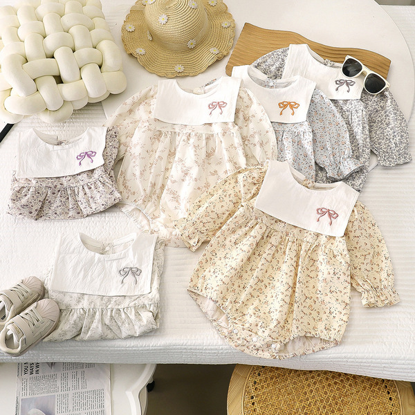 Summer children's cotton bodysuit