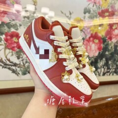 莆田純正オリジナル新作ウェディングシューズ AJ1 ローカットウェディングシューズ、双翼、白頭、ローカット、疲れにくい靴