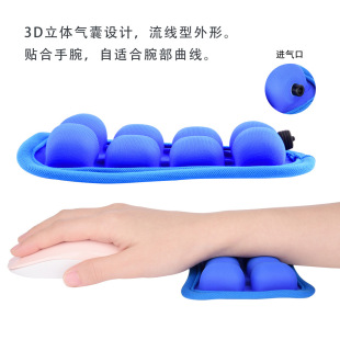 Cross-border New Airbag Mouse Pad Wrist Pad Wrist Pad Inflatable Ventilation Pad Water Inflatable Dual-purpose Inflatable Cylinder