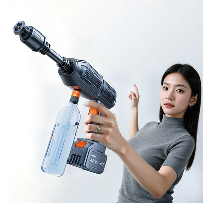 Cleaning, Lithium Battery-Powered, for Yard and — High pressure car wash water gun
