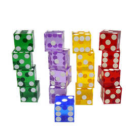 厂家直销A货19mm亚克力直角点数骰子酒吧娱乐游戏骰子高档色子