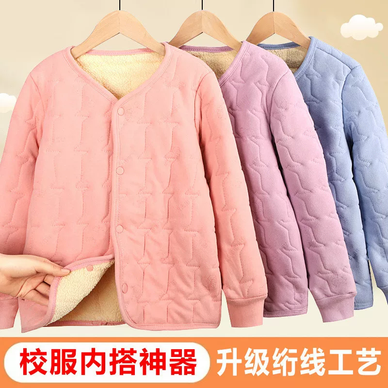 Warm demi-season uniform, children's down jacket, for teenagers