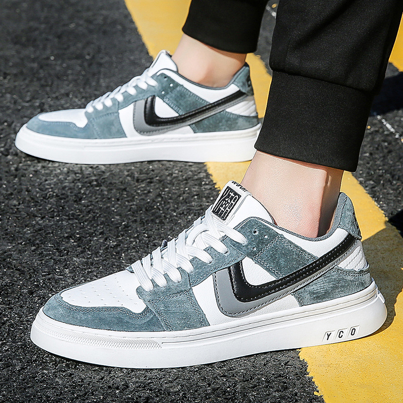 Zapatos de hombre 2023 primavera y verano nuevas zapatillas de deporte casuales zapatos de moda de Corea del estudiante de moda del todo-fósforo transpirable bajo la zapatilla de deporte superior