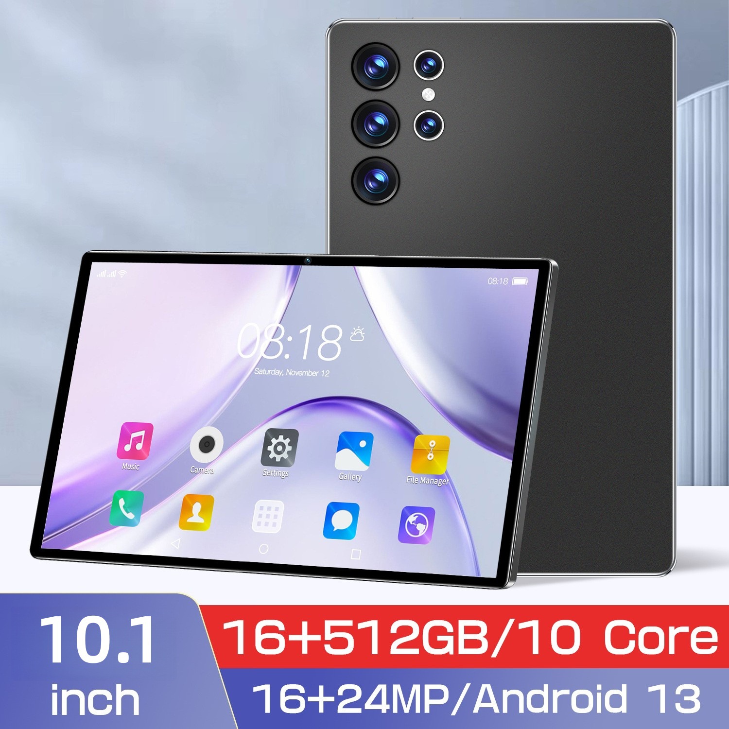 Hot-selling S26 Ultra cross-view tablet PC, 12+512GB, SIM card slot available, supports WIFI, factory direct for export.