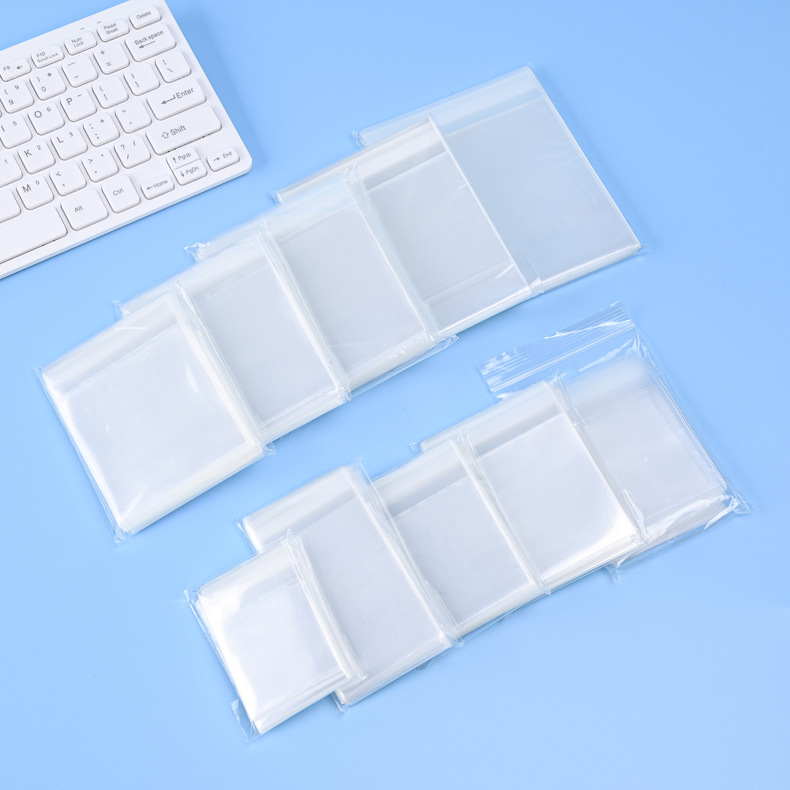 20 película de tarjeta de seda CPP engrosada HD cubierta protectora transparente alta álbum tarjeta pequeña tarjeta titular tarjeta bolsa película protectora Polaroid