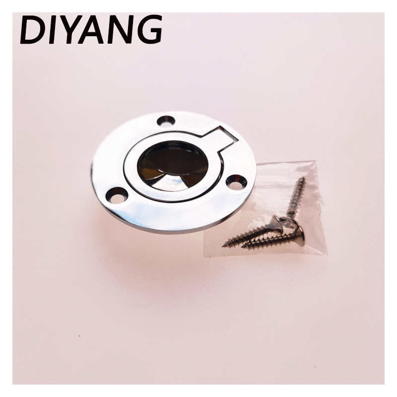 50*50mm圆形地板拉手地板扣 316不锈钢游艇房车船用地板扣