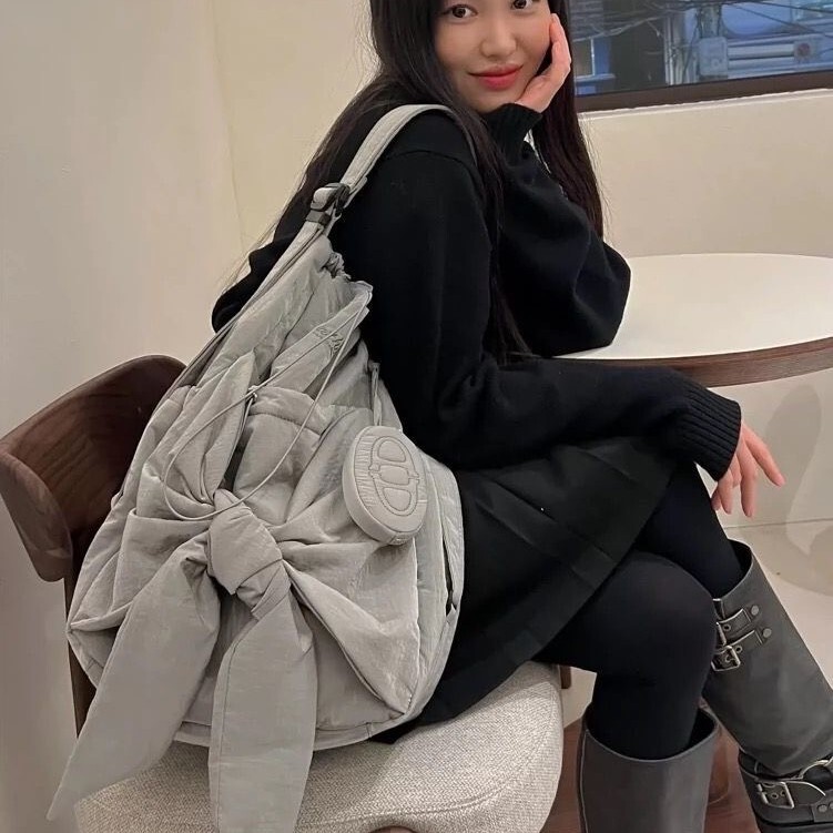 Korean Designer Brand 25 New Style Lace-Up Casual Casual Backpack and Shoulder Bag Dual-Use