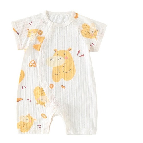 Baby Summer Onesie Short Sleeve A-Grade Pure Cotton Breathable Baby Summer Outfit Newborn Crawling Suit