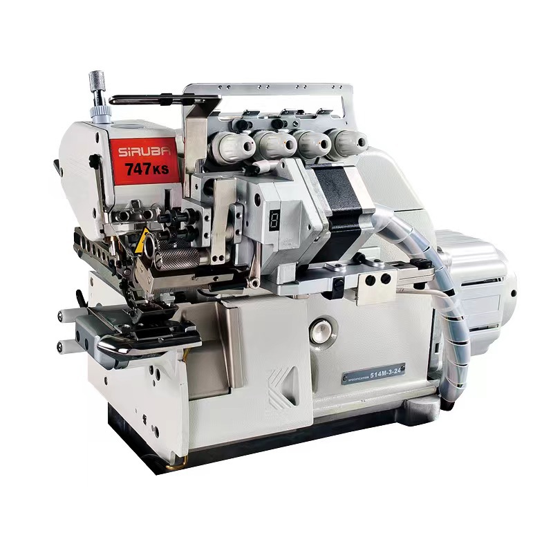 Marca al por mayor nuevo Taiwán Flecha de plata 747K automática máquina de banda de goma ropa interior traje de baño cintura máquina de coser