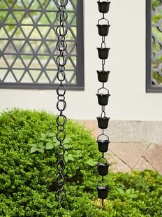Rain Chain Drainage Chain Courtyard Water Guide Chain Copper Aluminum Alloy Rain Chain Gutter Rain Gutter Villa Rain Chain Japanese-Style Eaves