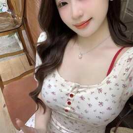 大码法式小众碎花气质连衣裙女装夏季胖mm新款收腰显瘦遮肚长裙子
