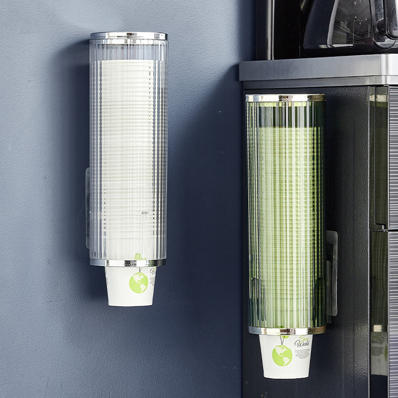 Paper cup holder cup picker high-value disposable cup wall hanging rack without punching storage water dispenser cup dropper