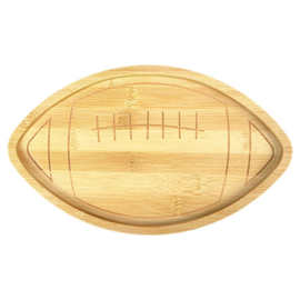 跨境竹制足球托盘简约桌面零食水果盘创意多用途收纳盘厂家直销