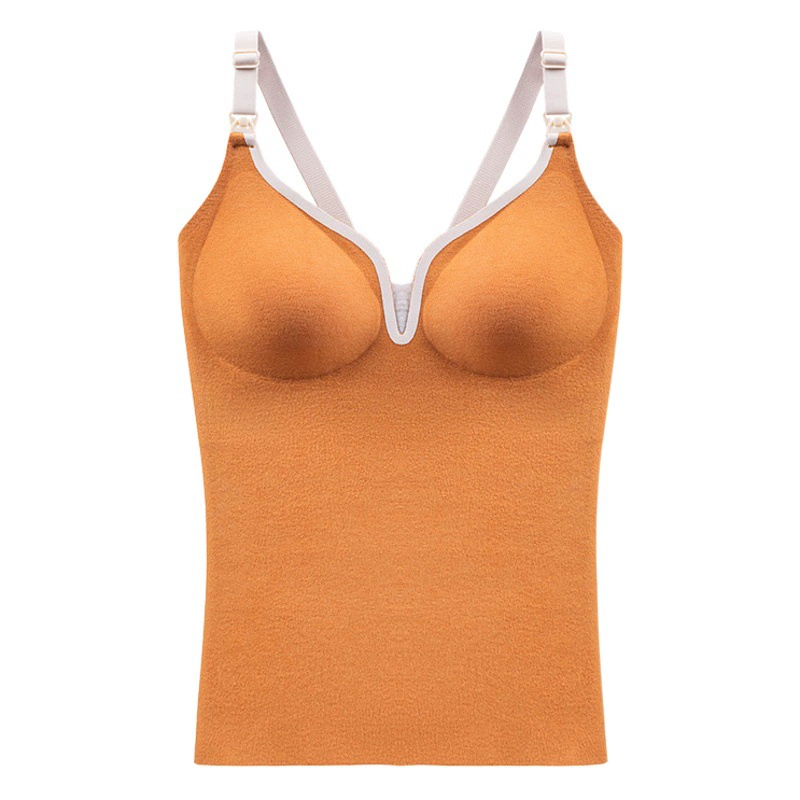 Теплый жилет для грудного вскармливания женский Осень-зима плюс бархатный пояс нагрудный коврик для беременных женщин жилет для кормления утолщенное нижнее белье