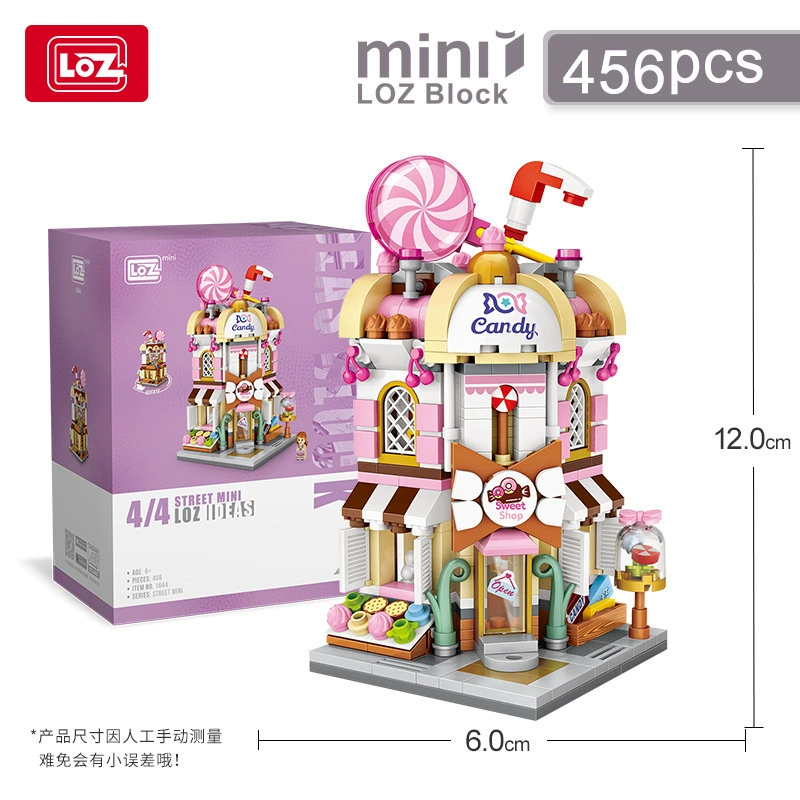Lizhi LOZ Street View, мелкие строительные блоки, самостоятельная сборка, игрушка, мини-модель, строительные украшения, детский подарок, трансграничный