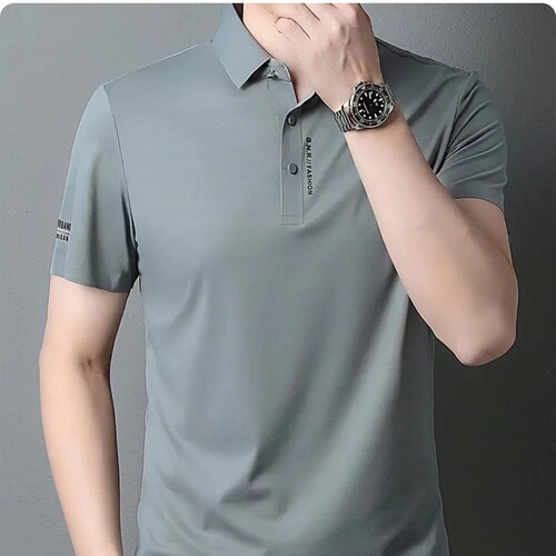 Summer New Men's T-shirt POLO Shirt Live Stream Same Version Men's Fashion Casual Top Hoodie One Size