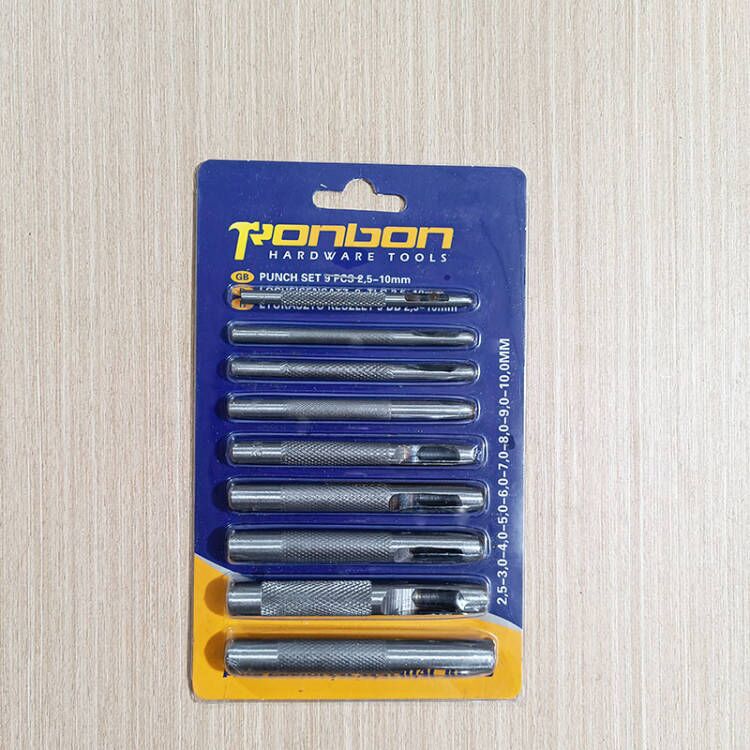 Yonggong fábrica suministro de la correa de 9 piezas Punch cinturón ponche traje Linyi mercado al por mayor