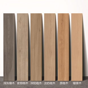 Wood Grain Tiles 200X1000 Living Room Bedroom Imitation Solid Wood Floor Tiles Courtyard Balcony Outdoor Non-Slip Antique Floor Tiles