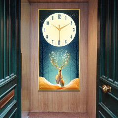 [30*60] Porch decorative painting living room sofa background wall dining room bedroom vertical hanging painting wall clock living room