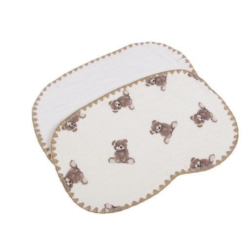 Newborn baby ten-layer cotton gauze flat pillow newborn baby pillow towel baby cloud pillow sweat-absorbent pillow baby gauze flat pillow