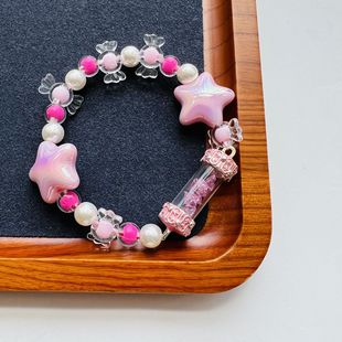 Thai Buddha Amulet Lila Bracelet Peach Blossom Can Be Shipped in One Piece