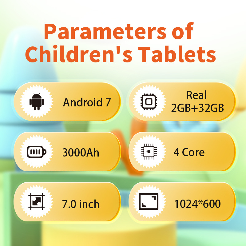 TK Yeni 7 İnç Tablet Dizüstü Toptan Çocuk Öğrenme Makinesi Online Sınıf Çocuk Tablet PC