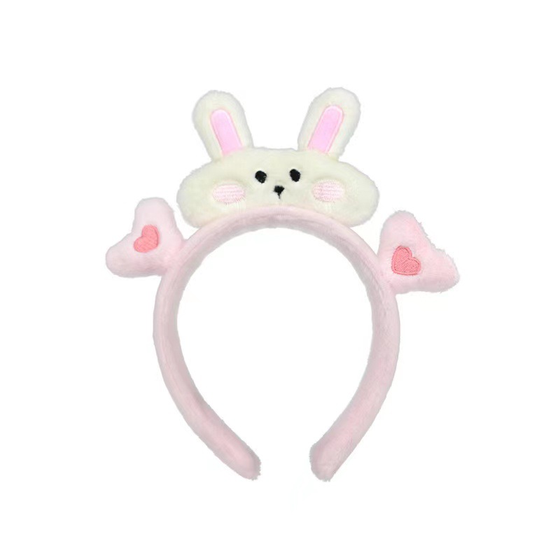 2023 nuevos dibujos animados lindos animales de peluche rana cabello muñeca estereoscópica conejo oso lavar la cara cabello