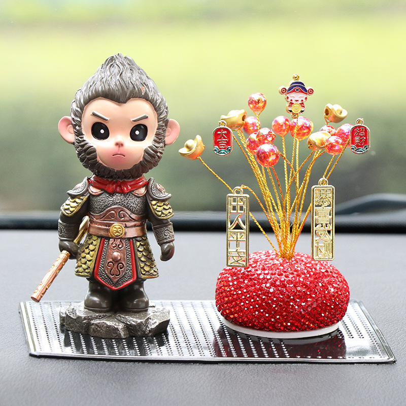Black Myth Wukong Decoration Creative Cartoon Great Sage Doll Boys Car Supplies New Car Decoration Boys Car Products