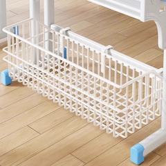 鉄芸の学生の机の専用のバスケットの多機能は本棚を掛けます。