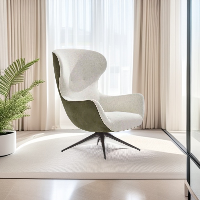 Crazy Clown Chair Fiberglass Italian Minimalist Leisure Sofa Chair Living Room Hotel Designer Rotating Single Chair