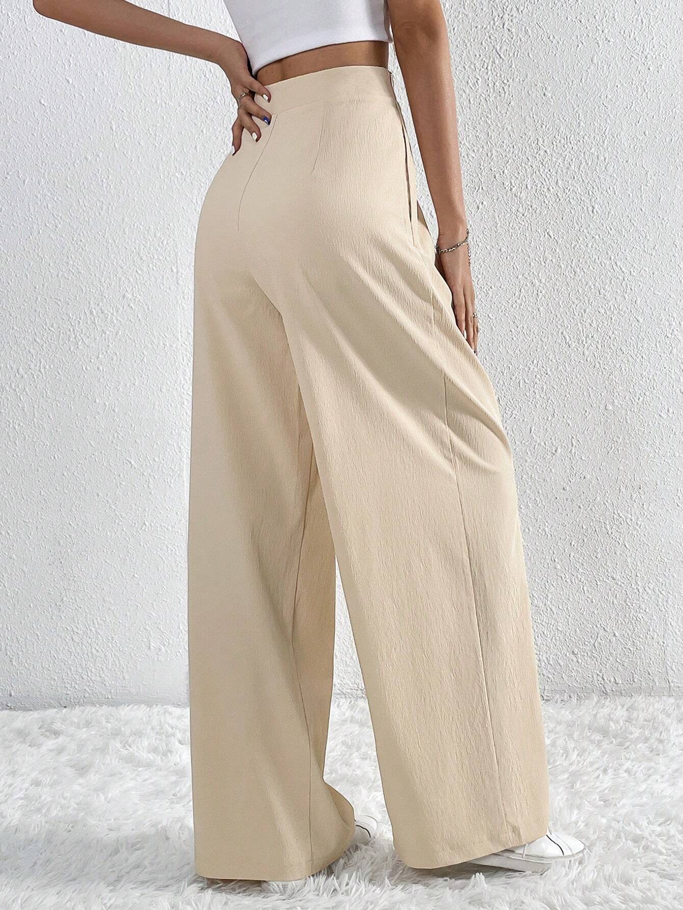 Women's Street Casual Solid Color Full Length Wide Leg Pants display picture 2