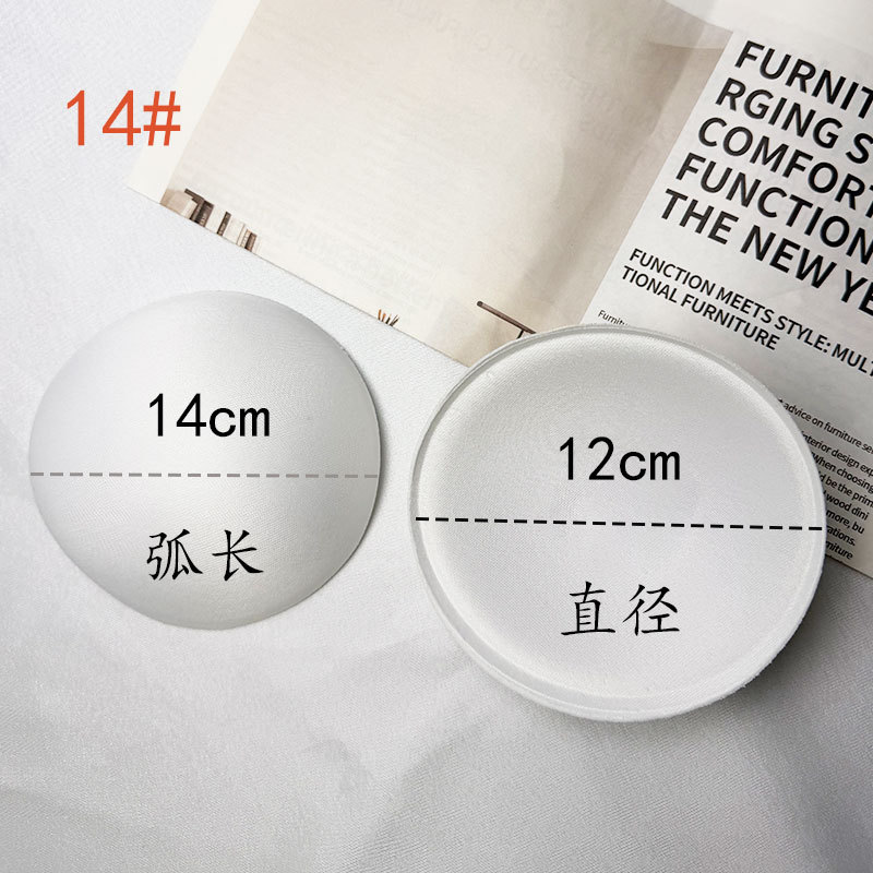 In-stock hot-selling round swimwear bra pads, yoga wear sponge bra pads, enhancing and gathering bikini cup accessories