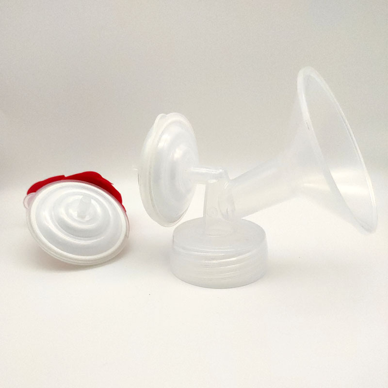 Breast Pump Accessories Pp Integrated Bell Mouth Valve Caliber Adjustment Insert Silicone Double Suction Breast Milk Large Suction Power