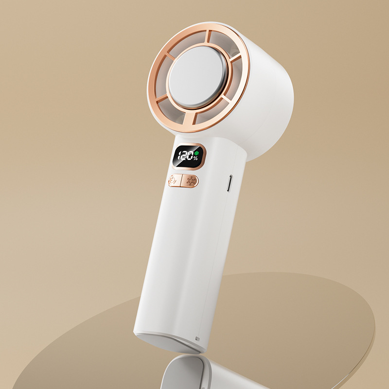 2025 新 120 ギア高速ハンドヘルドファン USB 充電タービン半導体屋外氷冷却小型ファン|undefined