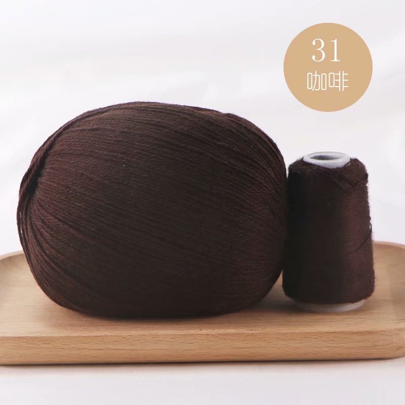 Hilo de Cachemira tejido a mano al por mayor bebé anti-pilling conejo lana medio grueso lana DIY lana tejida bufanda suéter