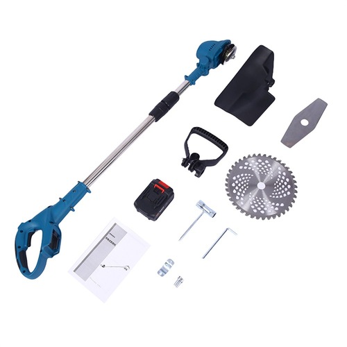 Electric lawn mower, small household lawn mower, rechargeable lawn trimmer, lithium battery multi-function lawn mower artifact