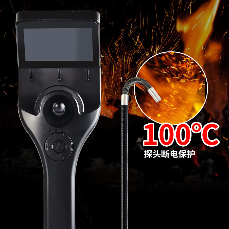6mm 1080p HD IPS ekran 720 derece dönebilen boru oto tamir muayene 3M ultra uzun endüstriyel endoskop kamera