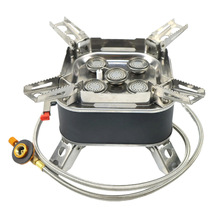 户外野营五头炉野外分体式炉户外便携炉具煮茶炉燃气炉灶户外炉头