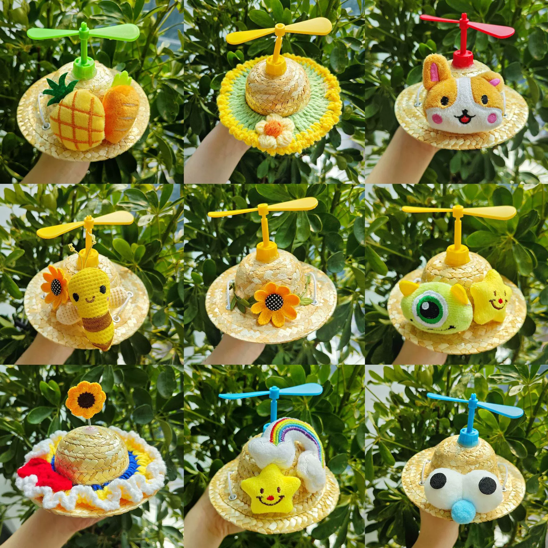 Летняя горячая распродажа, бамбуковая шляпа для домашних животных в виде стрекозы, милая кукла, аксессуары для собак, милые товары для домашних животных, повседневная соломенная шляпа для кошек