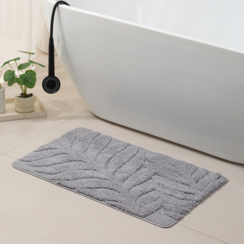 Bathroom Absorbent Floor Mat, Bathroom Door Non-Slip Dust Removal Household Foot Mat, Entrance Door Mat, Bathroom Non-Slip Mat