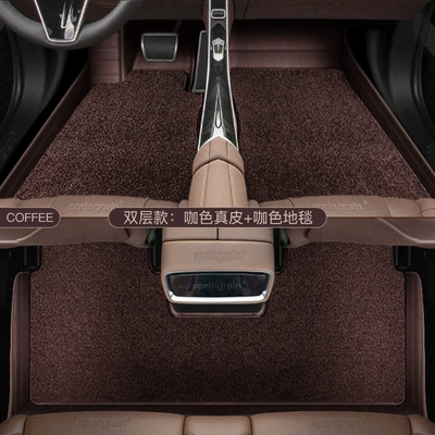 Leapmotor C10 C11 B10 B01 Modelə uyğun ayaqaltı - double-layer-brown-leather-velvet-blanket