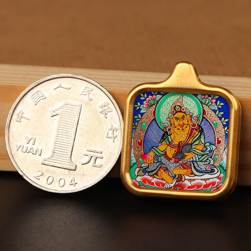 Kaifeng mini colgante Tangka Huang Zakilam tibetano joyería collar de marca budista ventas calientes