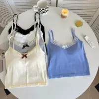 Сексуальный кружевной летний облегающий топ без рукавов